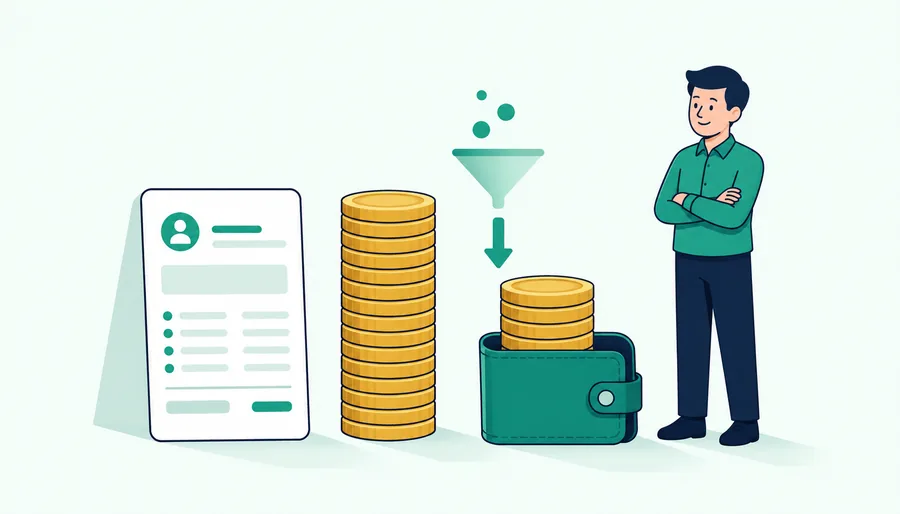 Employee Salary & Take-Home Pay calculator illustration