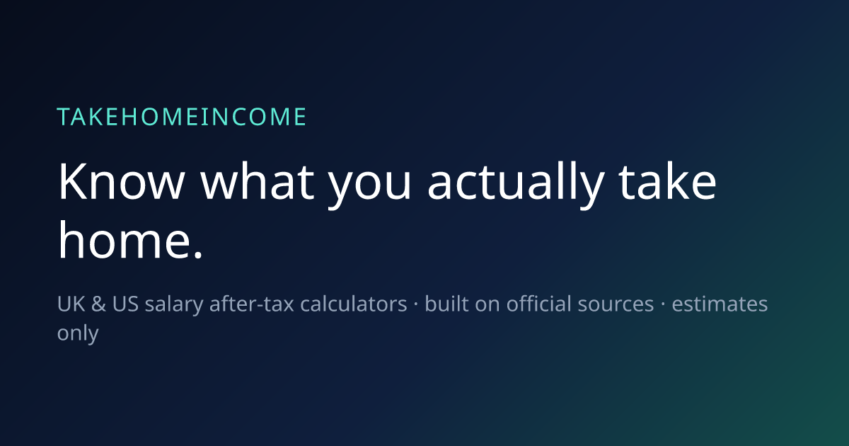 Salary & Take-Home Pay Calculators | TakeHomeIncome
